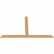 Ekena Millwork Portland Timber Gable Bracket, Western Red Cedar, 96"W x 56"H x 1 1/2"D x 5 1/2"F, 14/12 Pitch GBW096X56X0206POR00SWR - alternate 3
